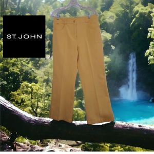 St. John Mustard Flare & Wide Leg Jeans